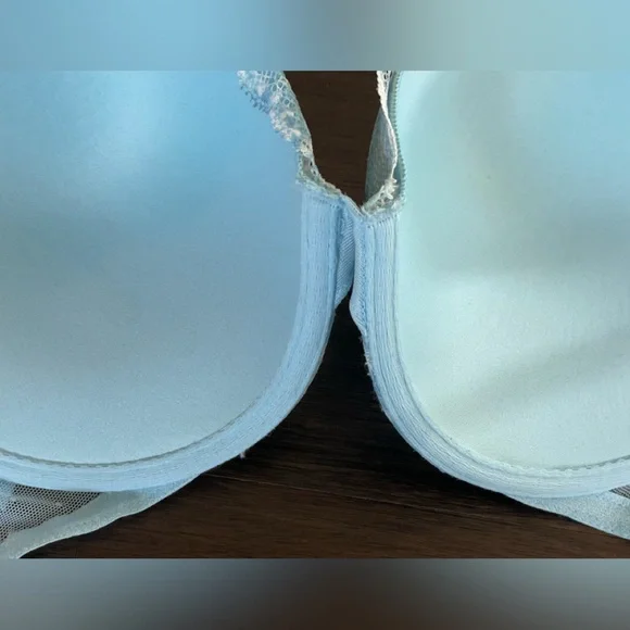 Victoria's Secret Push Up Convertible Light Blue Lace Mesh Bra - Picture 8 of 12